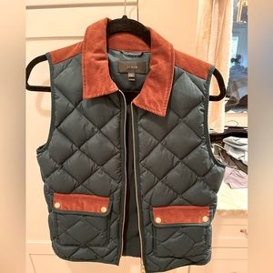 NWOT J. Crew Quilted Vest Size S